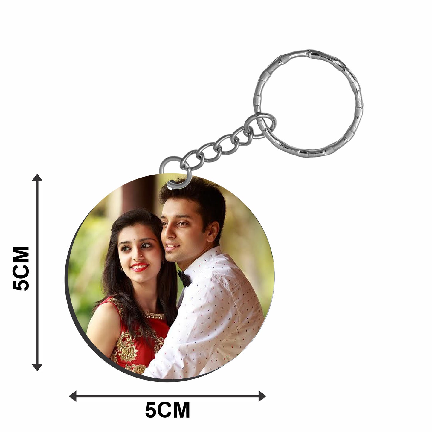 Customized Photo keychain round shaped (5×5 cm)