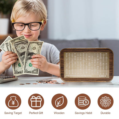 Wooden Money Saving Box