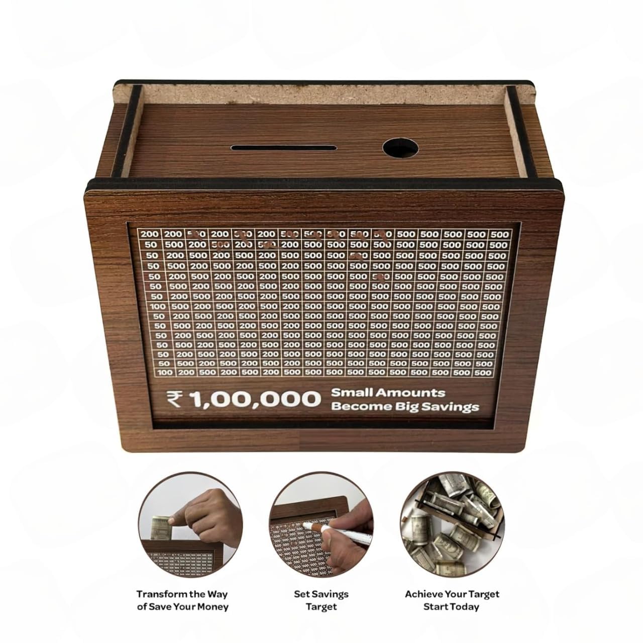 Wooden Money Saving Box
