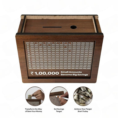 Wooden Money Saving Box