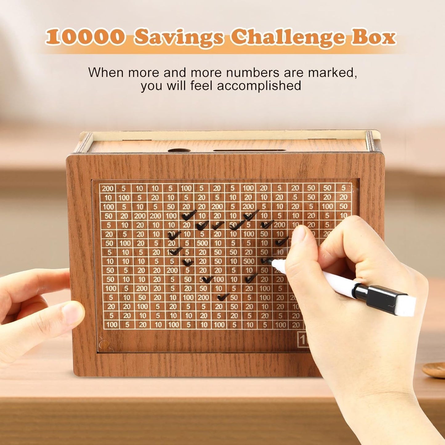 Wooden Money Saving Box