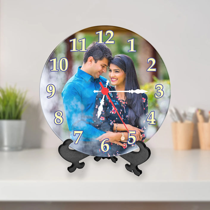 Custom Photo Table Clock
