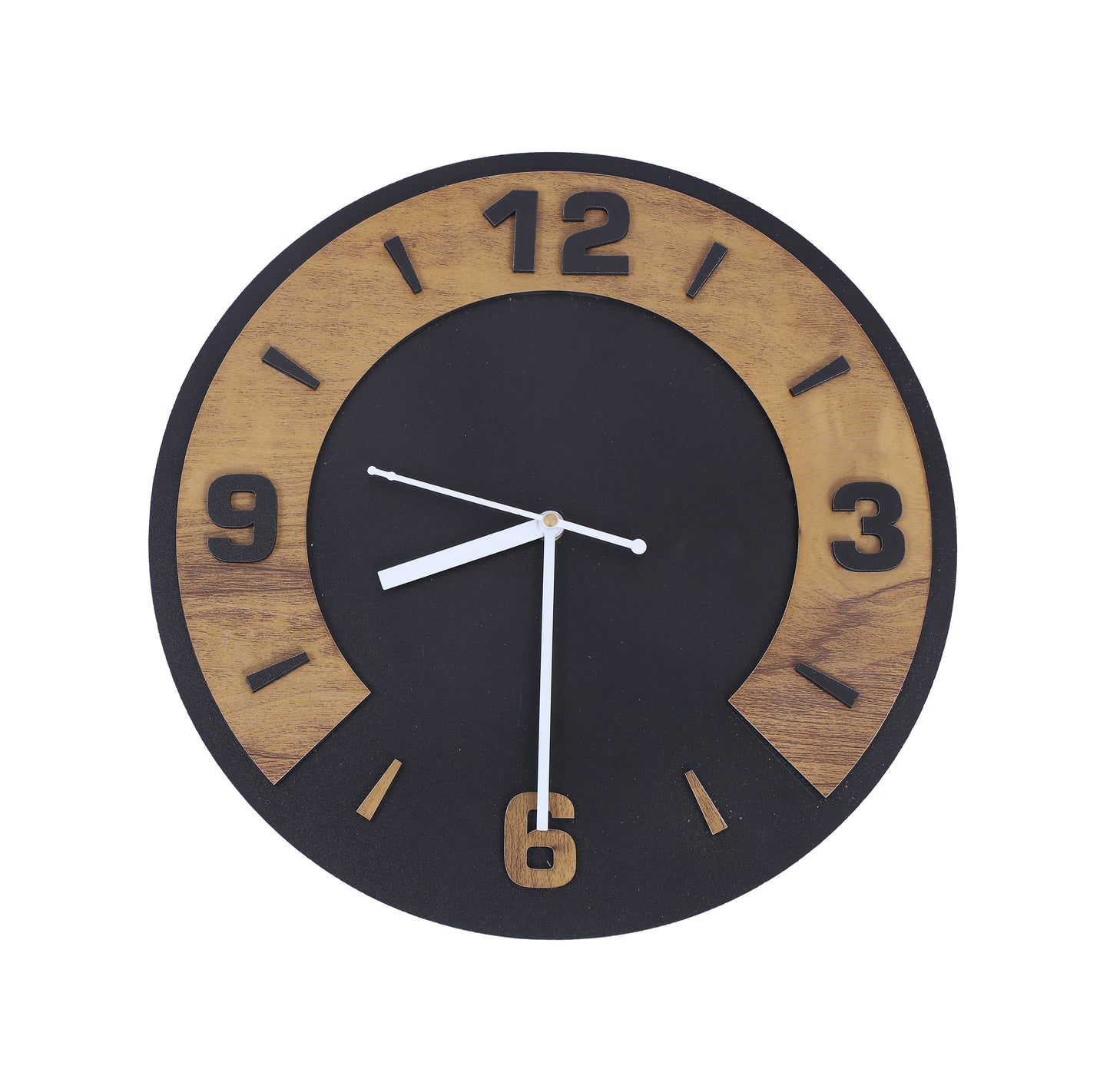 Shraddha Gift Art Analog 27.94 cm X 27.94 cm Wall Clock  (Brown, Without Glass, Standard