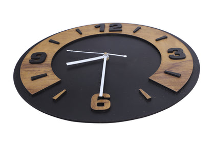 Shraddha Gift Art Analog 27.94 cm X 27.94 cm Wall Clock  (Brown, Without Glass, Standard